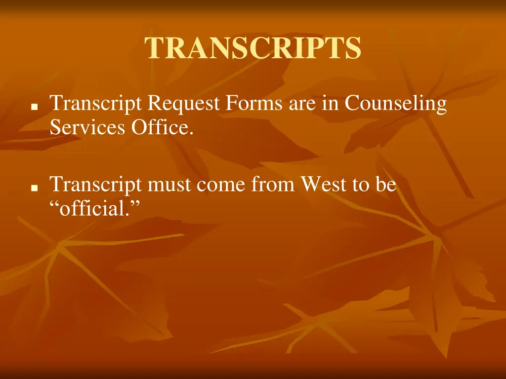 transcripts