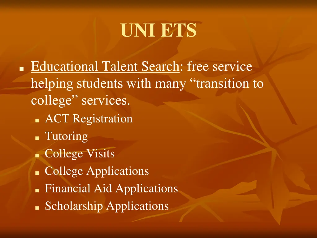 uni ets