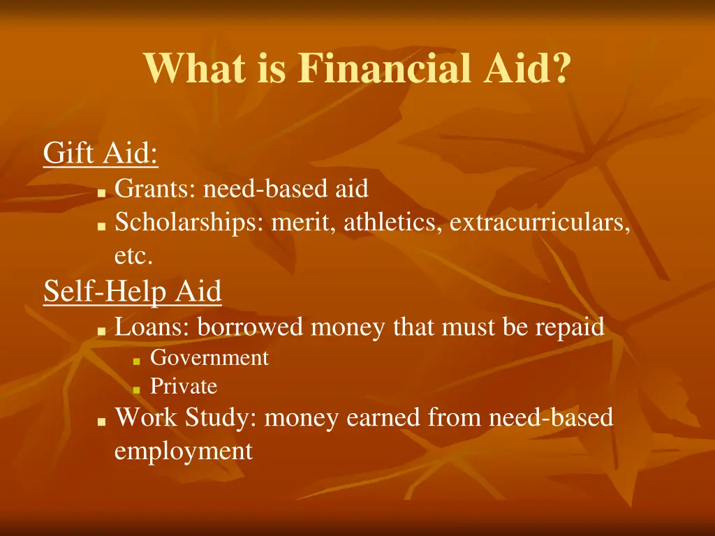 what is financial aid