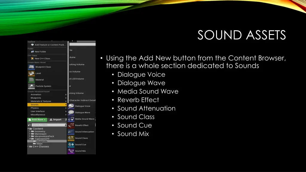 sound assets
