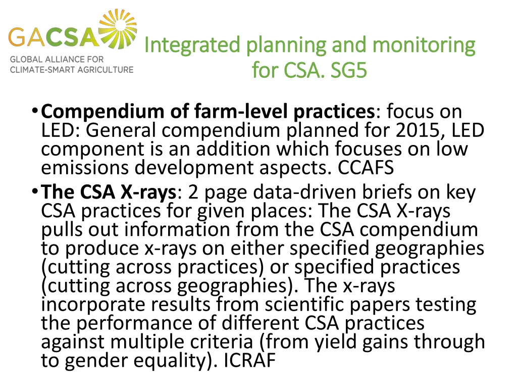 integrated planning and monitoring integrated