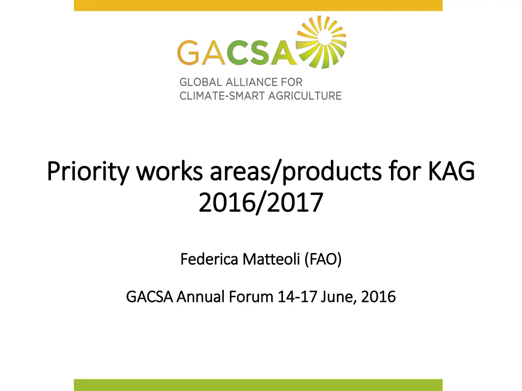 priority works areas products for kag priority