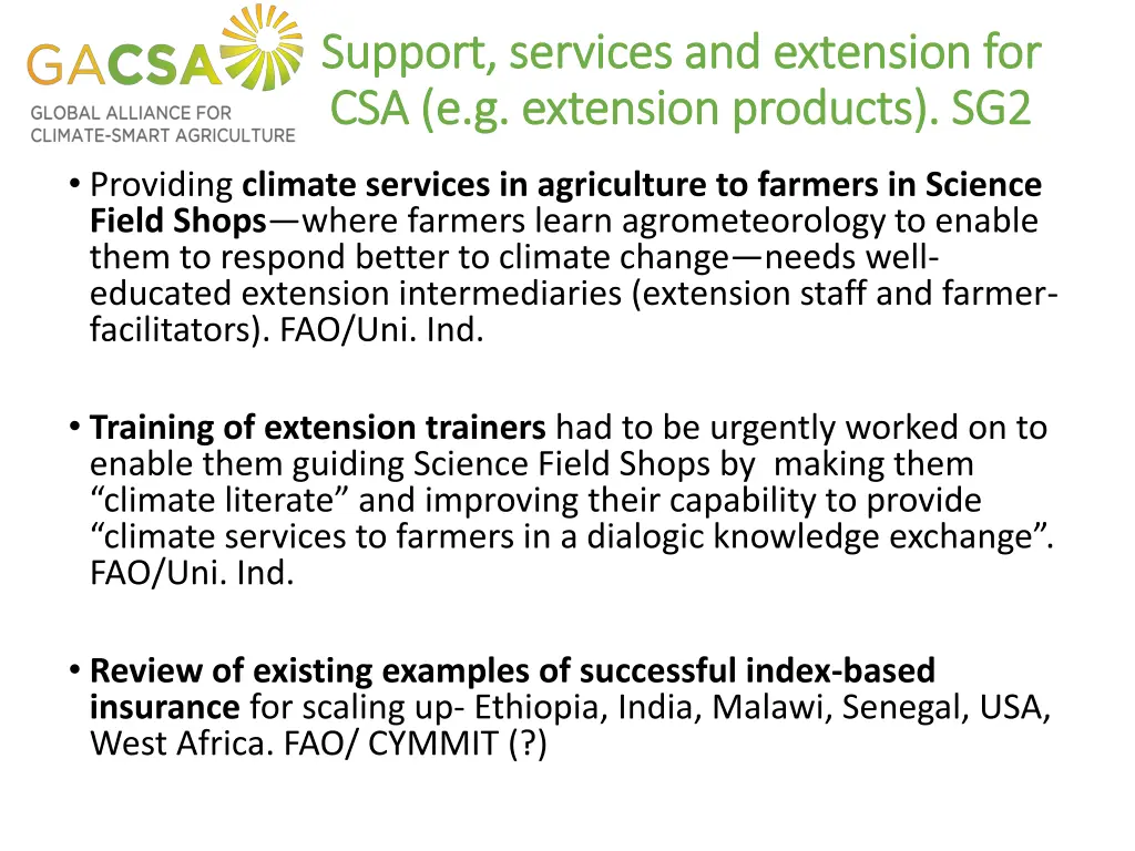 support support services and extension