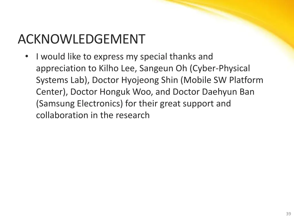 acknowledgement