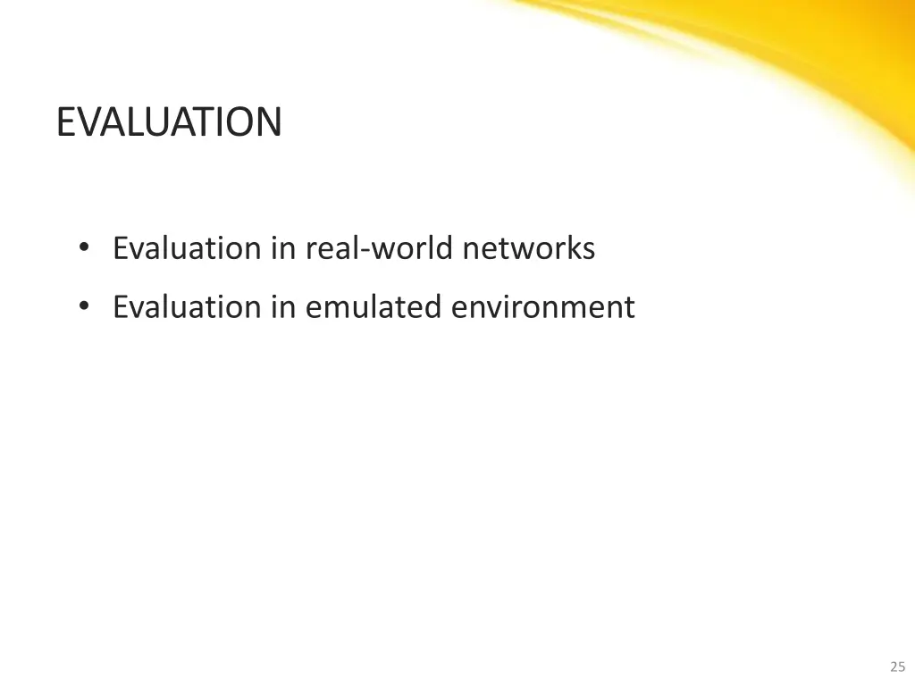 evaluation