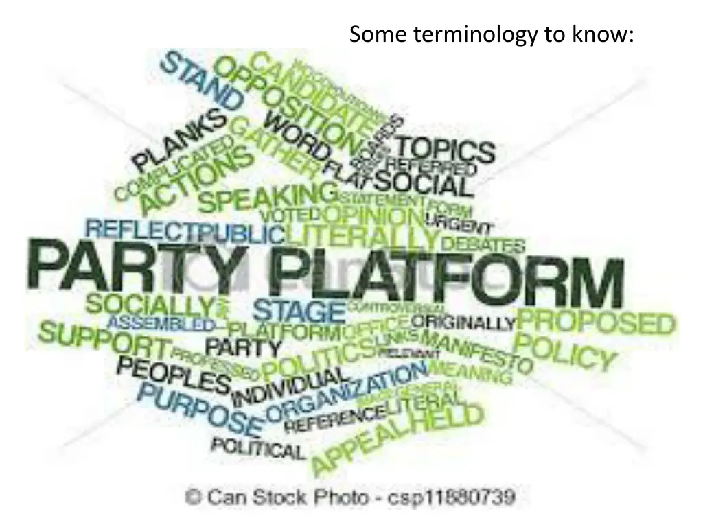 some terminology to know