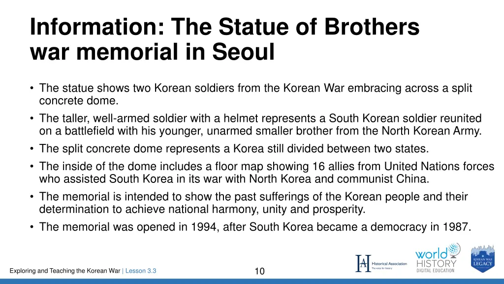 information the statue of brothers war memorial
