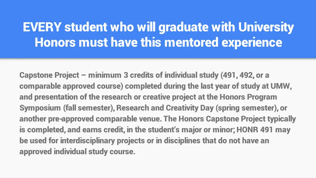 every student who will graduate with university