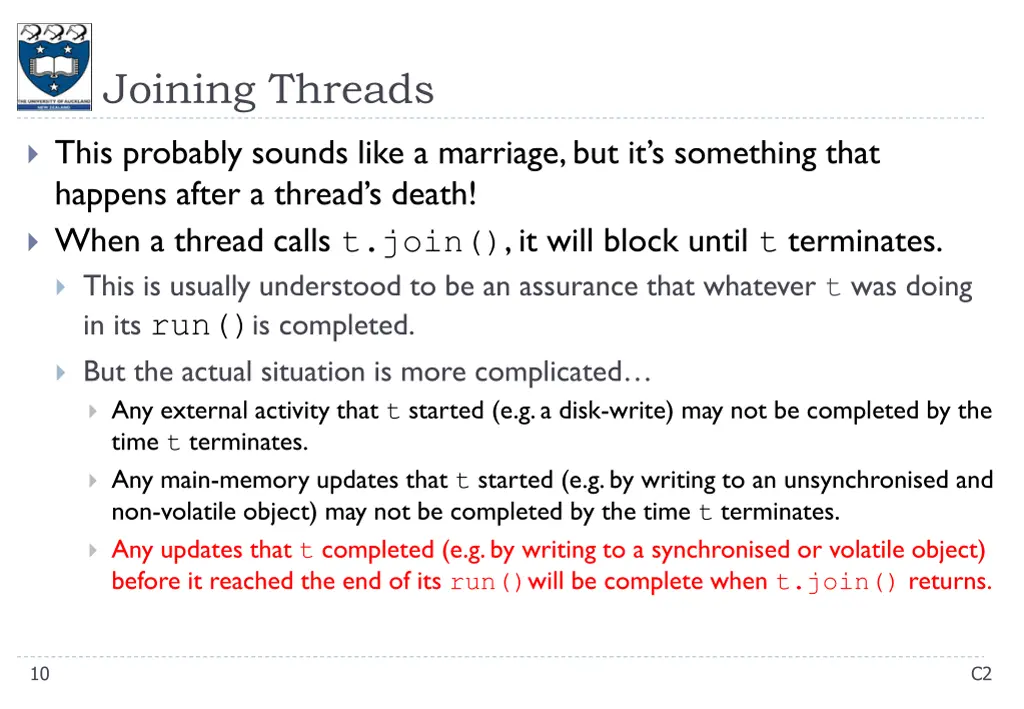 joining threads