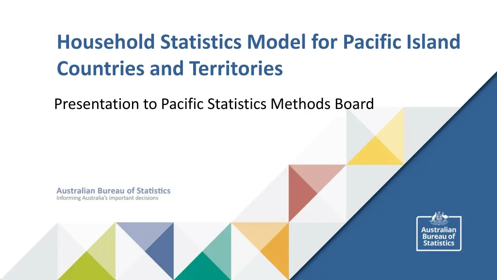 household statistics model for pacific island