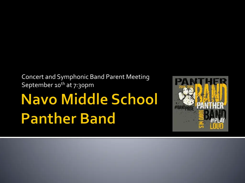 concert and symphonic band parent meeting