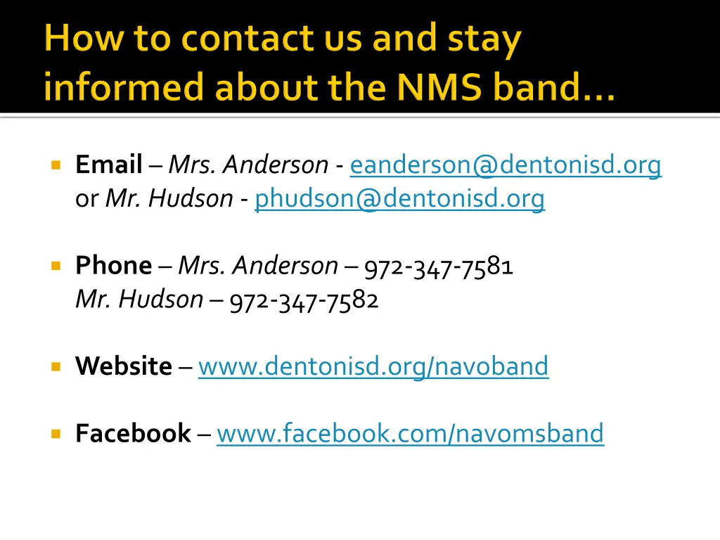 email mrs anderson eanderson@dentonisd 1