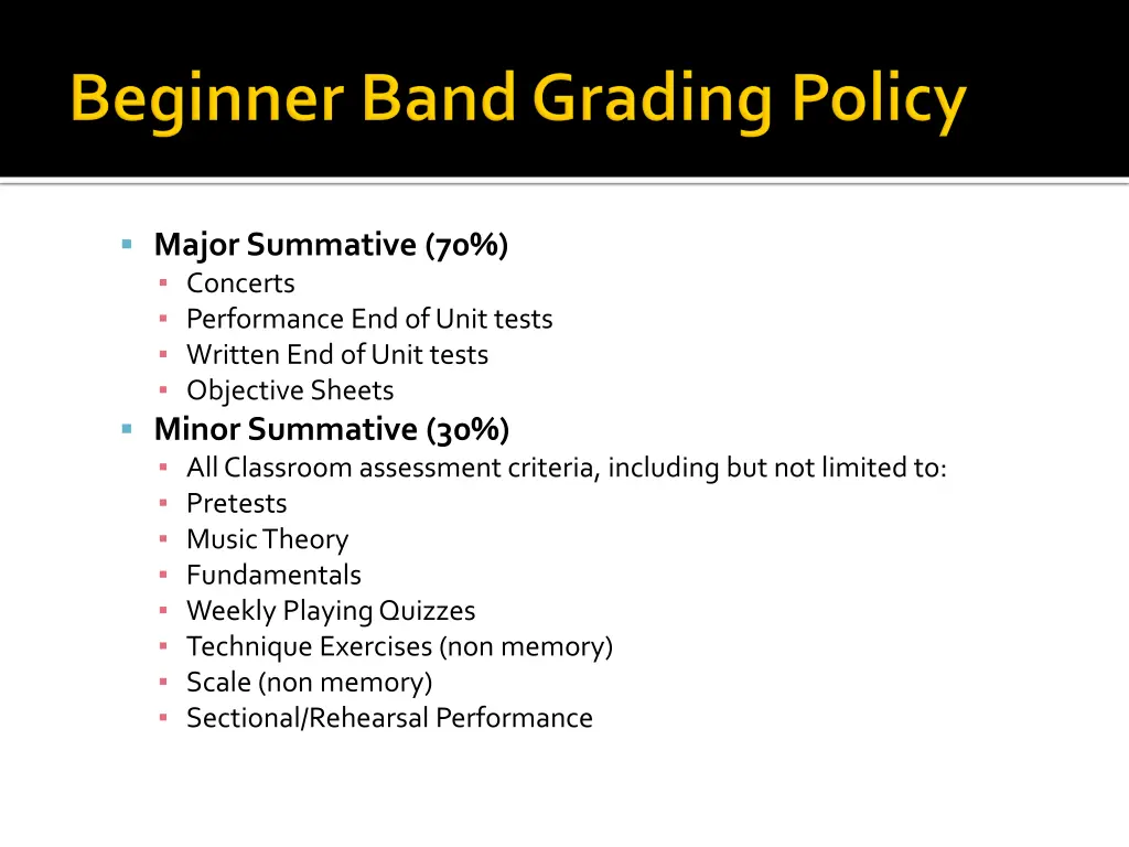 major summative 70 concerts performance