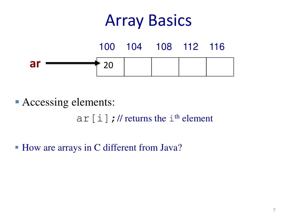array basics 2