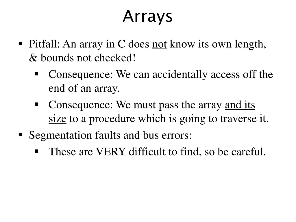 arrays