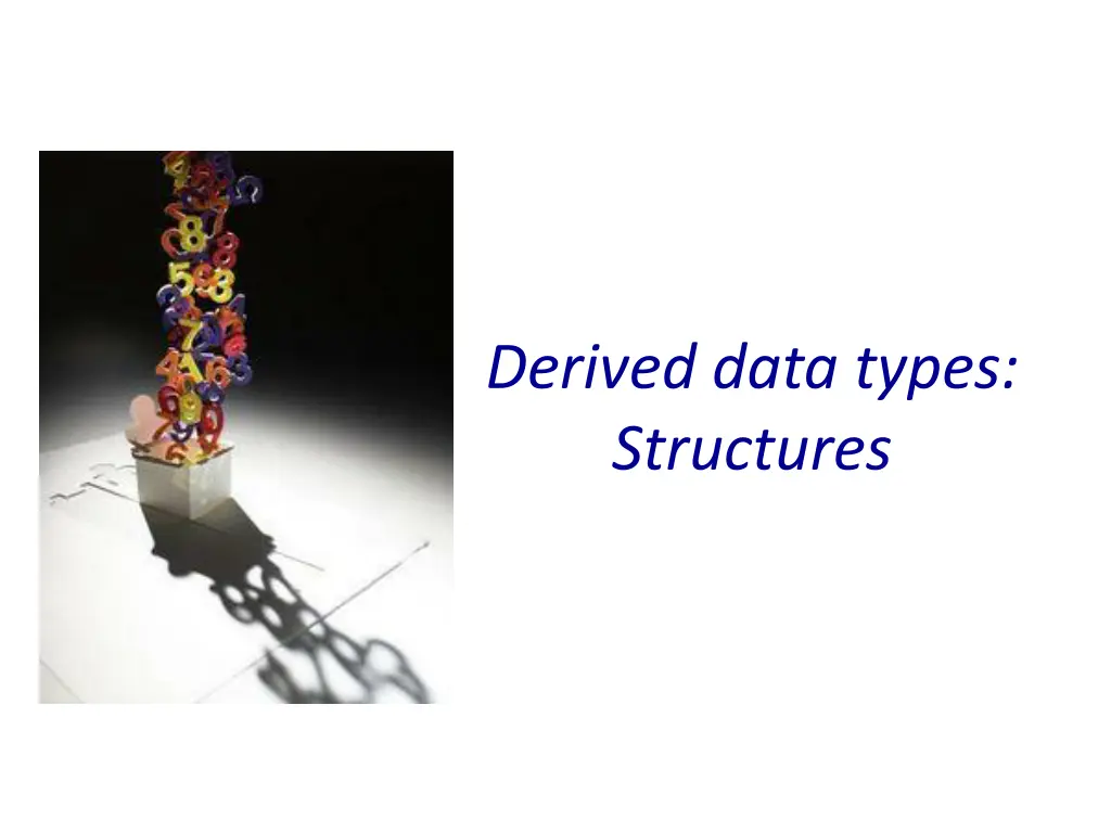 derived data types structures