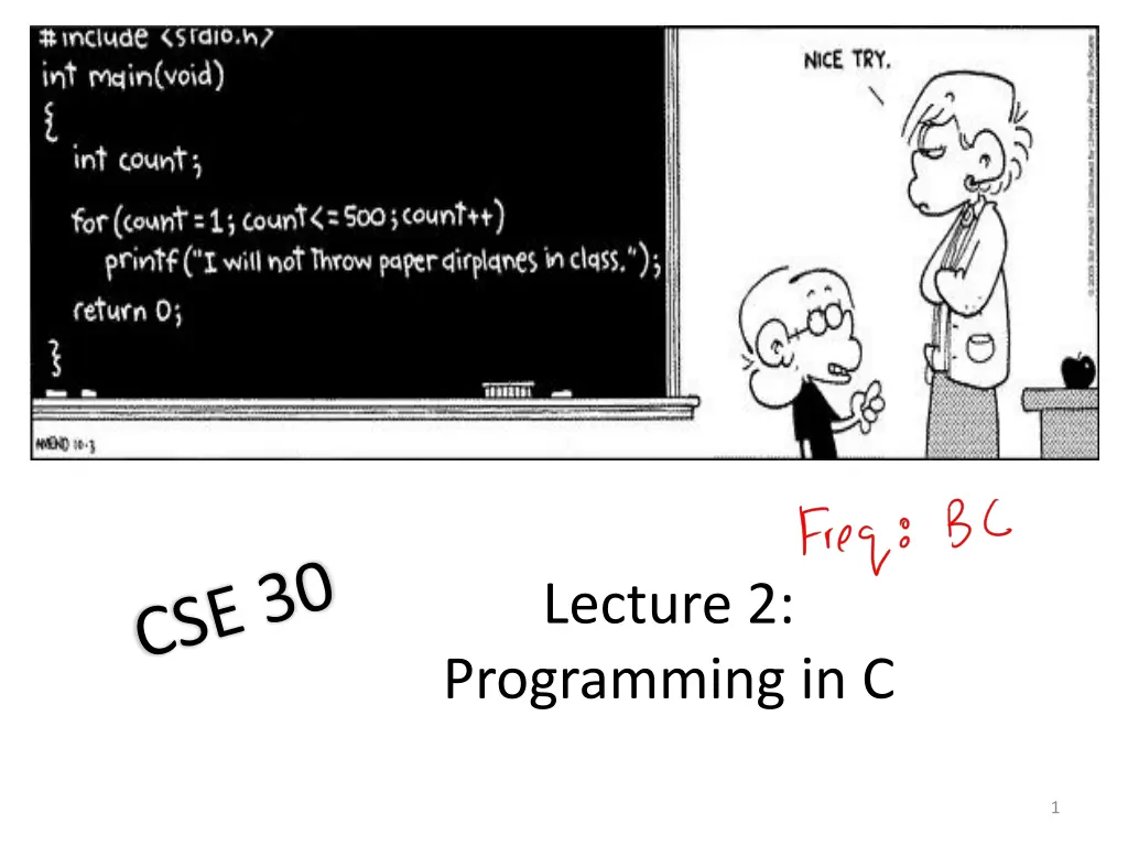 lecture 2 programming in c