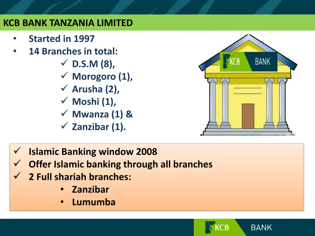 kcb bank tanzania limited started in 1997