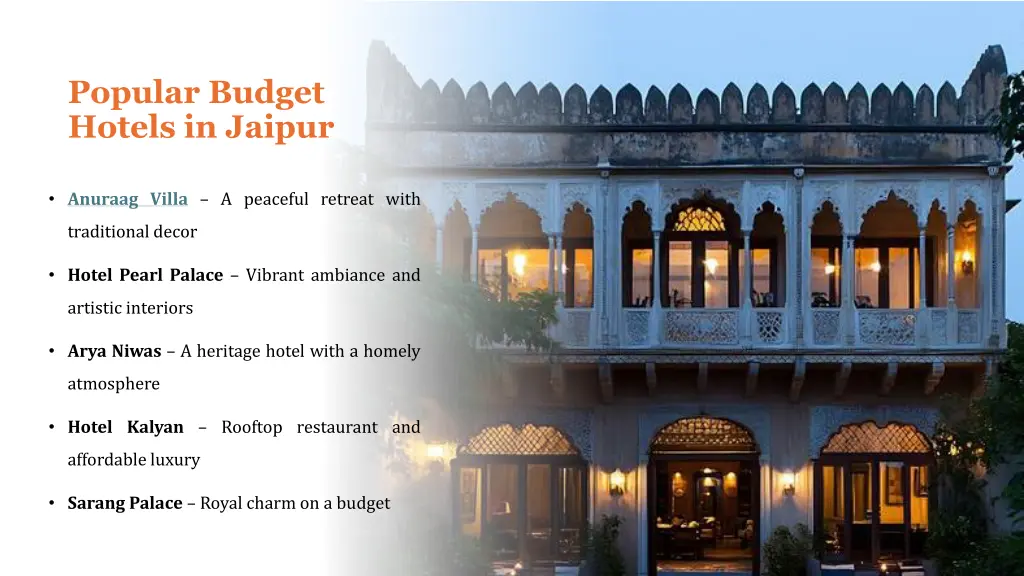 popular budget hotels in jaipur