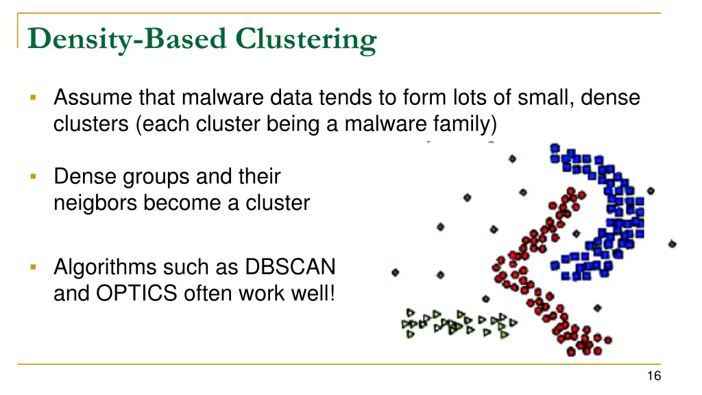 density based clustering