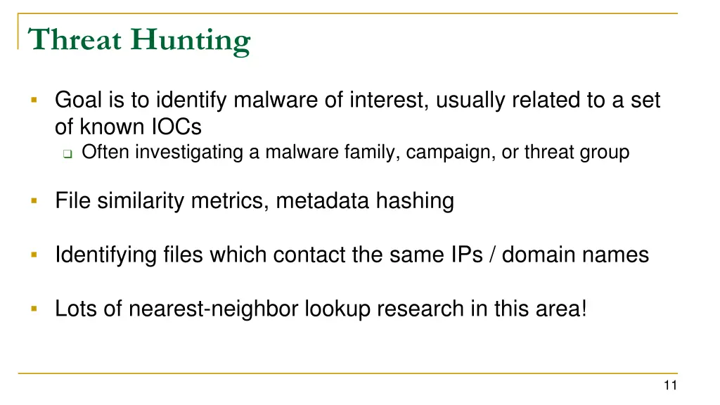 threat hunting