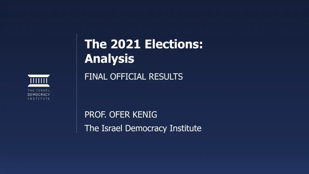 the 2021 elections analysis