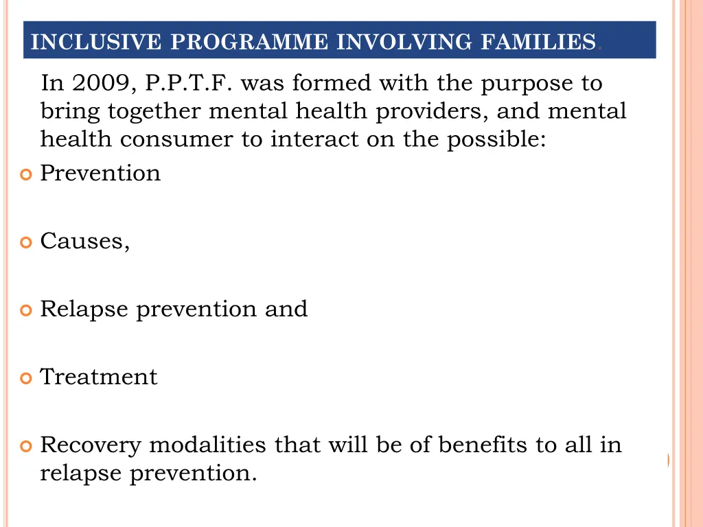 inclusive programme involving families 1