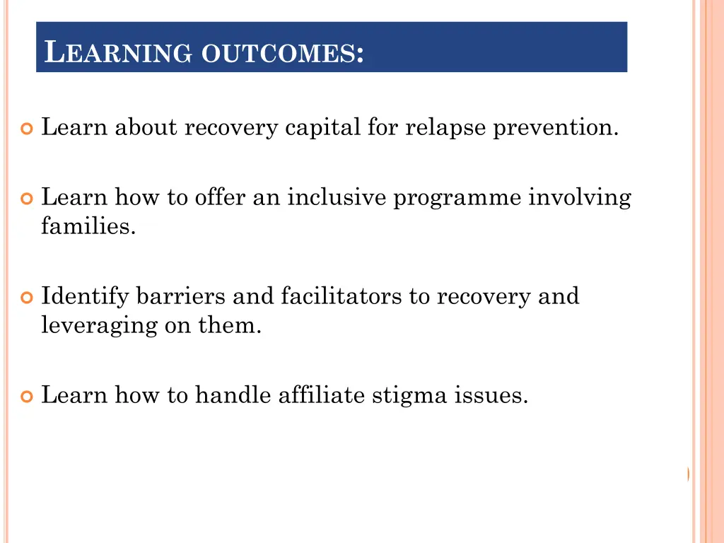 l earning outcomes