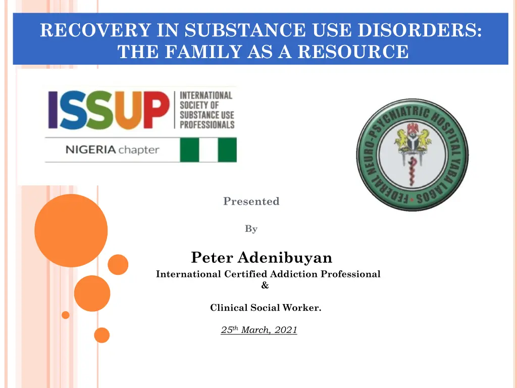 recovery in substance use disorders the family