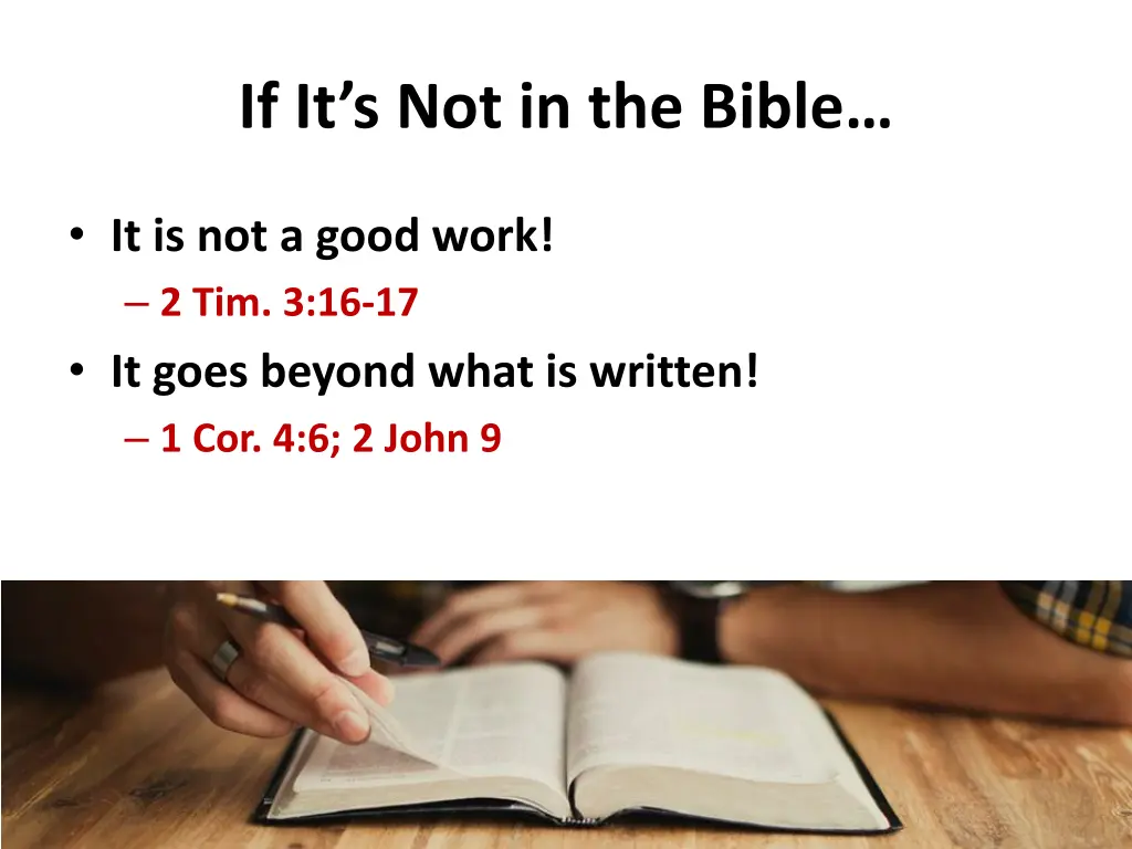 if it s not in the bible 2
