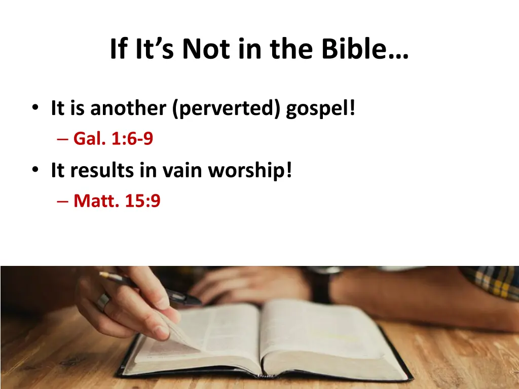if it s not in the bible 3