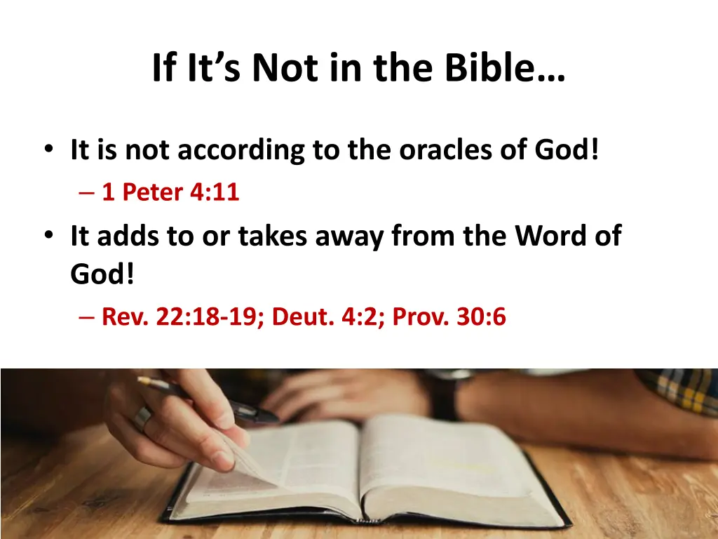 if it s not in the bible 4