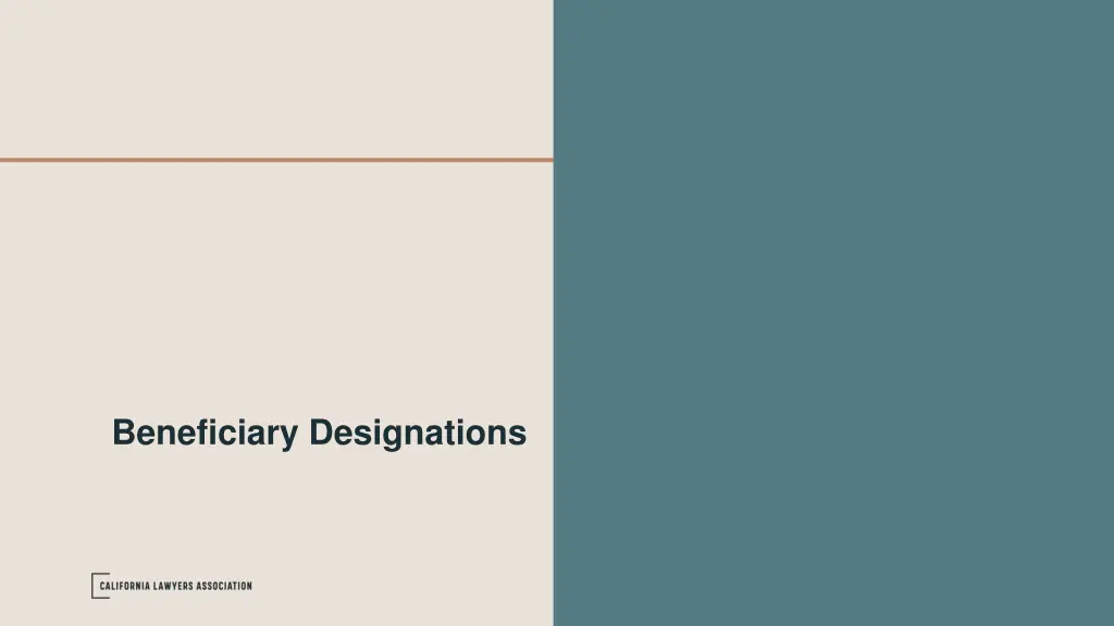 beneficiary designations