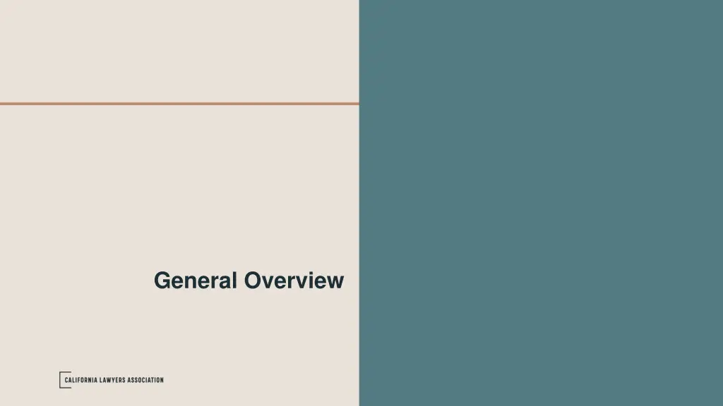 general overview