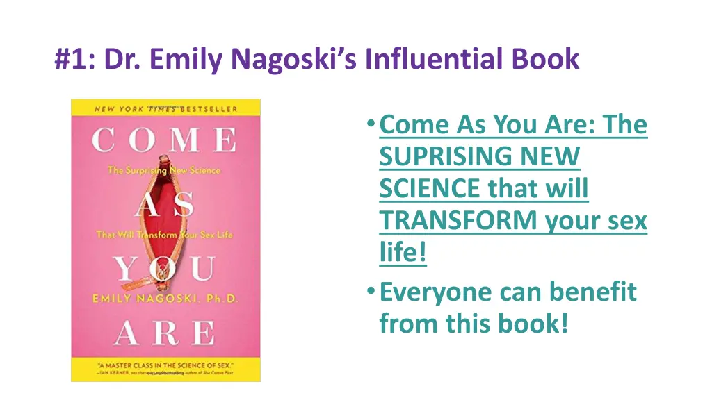 1 dr emily nagoski s influential book