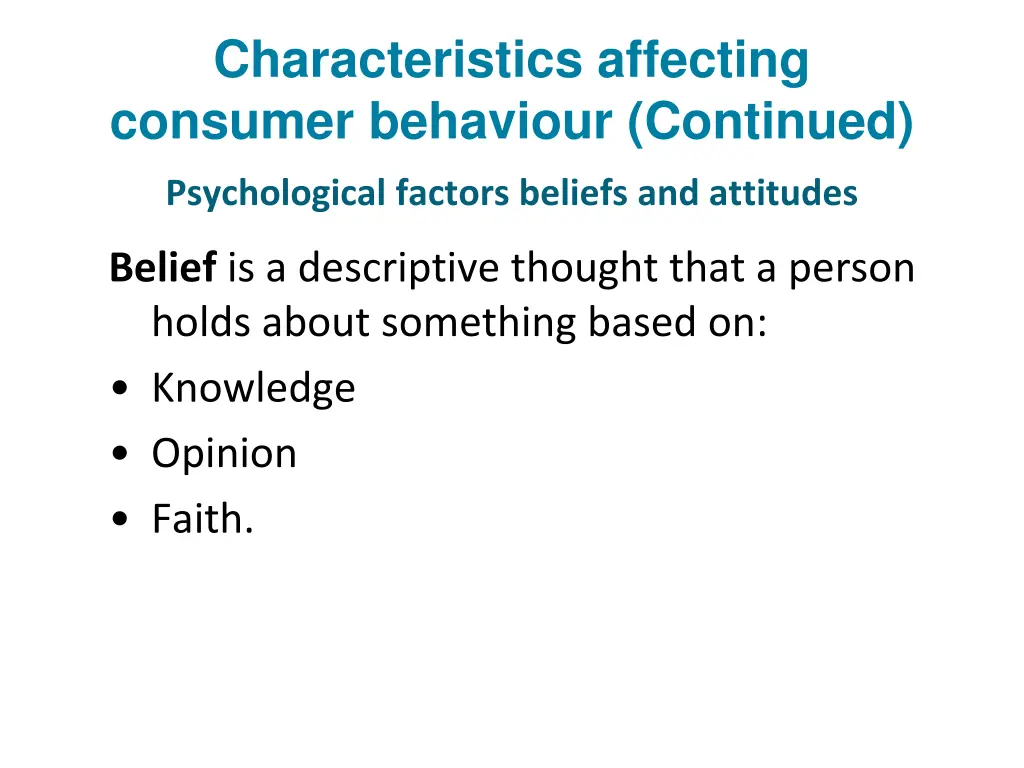 characteristics affecting consumer behaviour 6