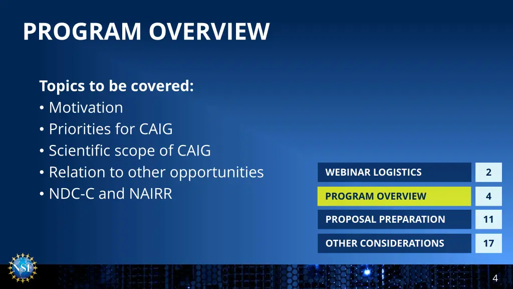 program overview