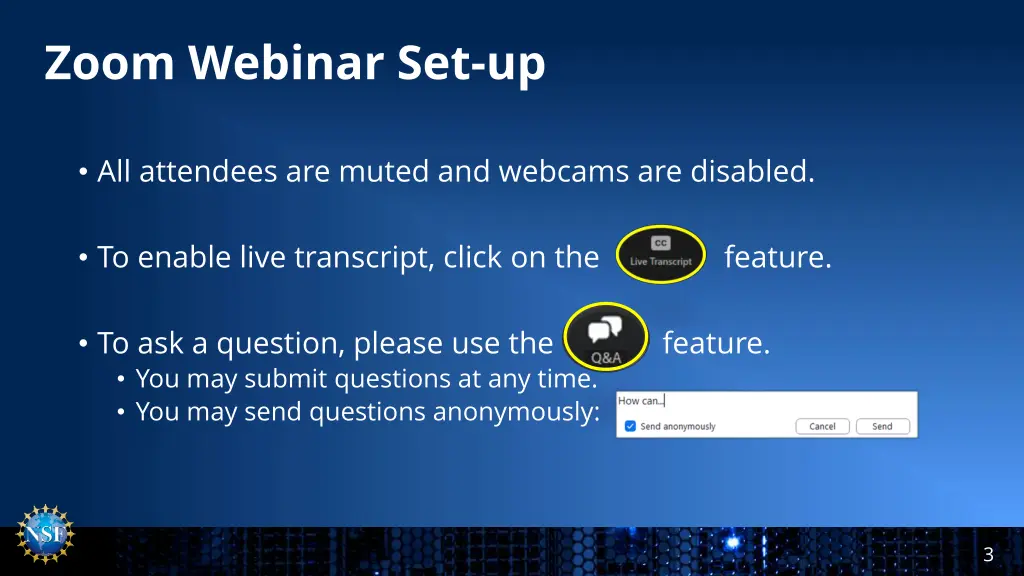 zoom webinar set up