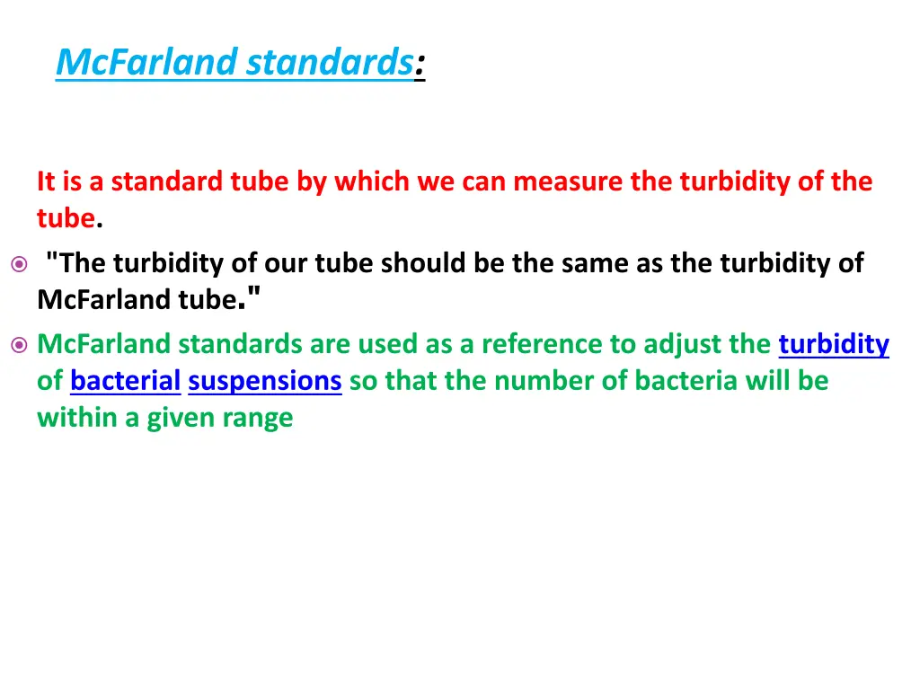 mcfarland standards
