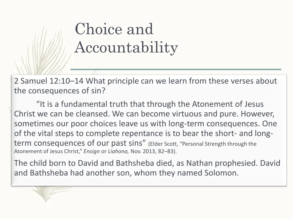 choice and accountability