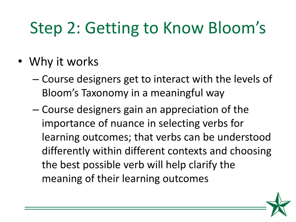 step 2 getting to know bloom s 1