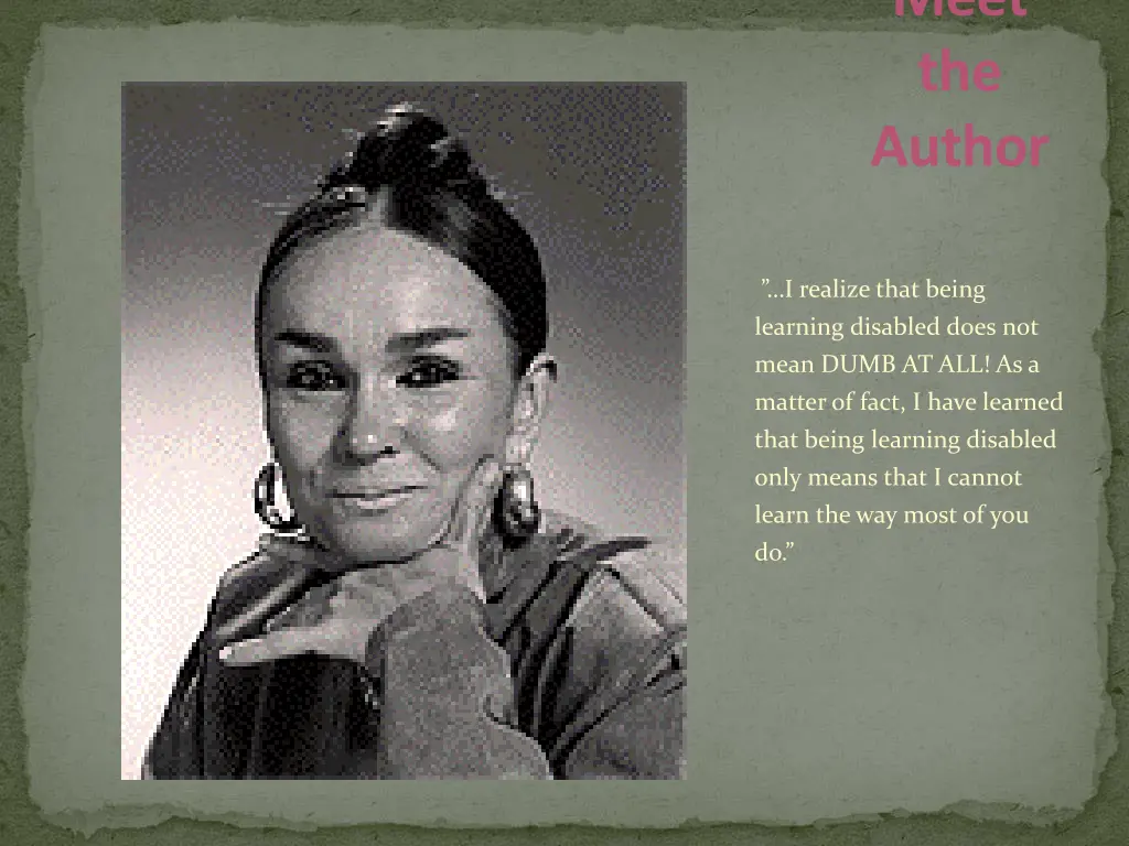 meet the author