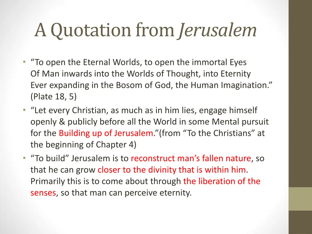 a quotation from jerusalem