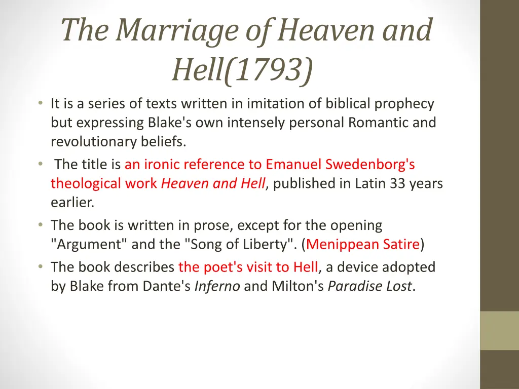 the marriage of heaven and hell 1793