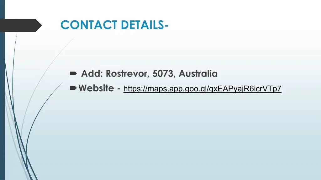 contact details