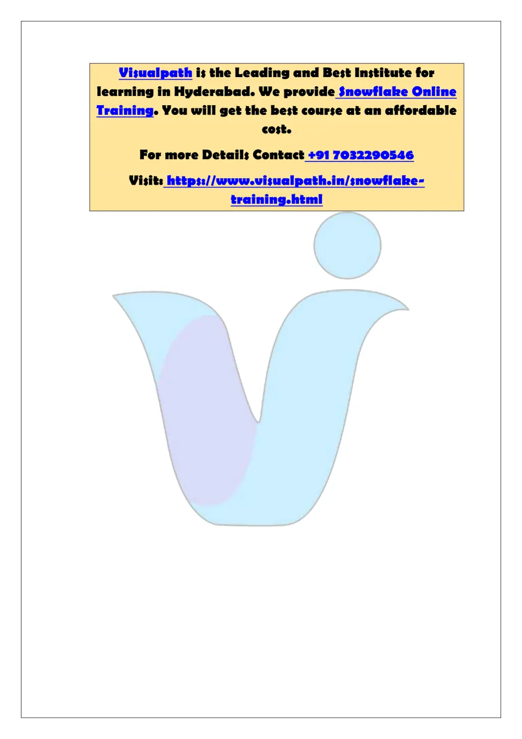 visualpath is the leading and best institute