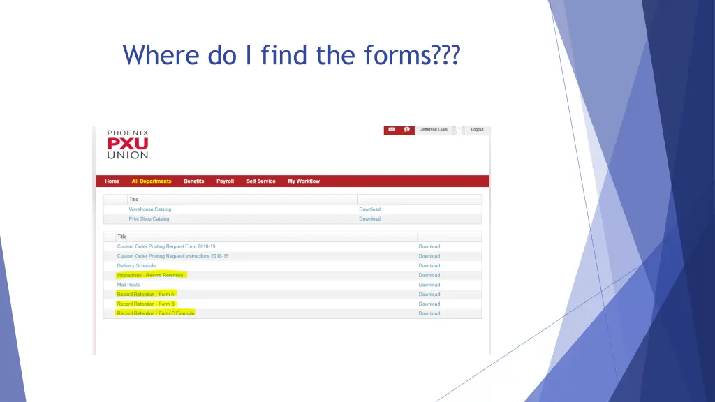 where do i find the forms 1