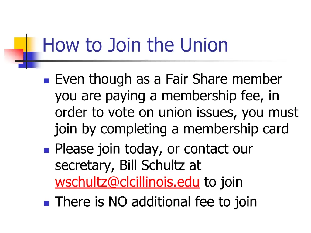how to join the union