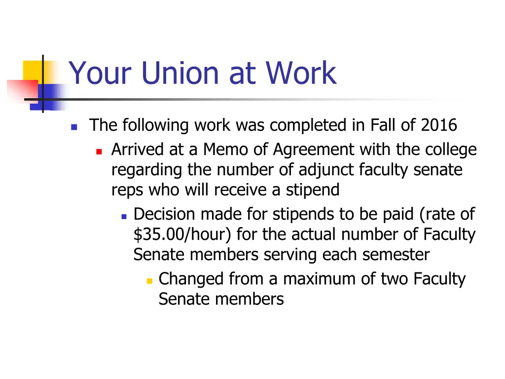 your union at work