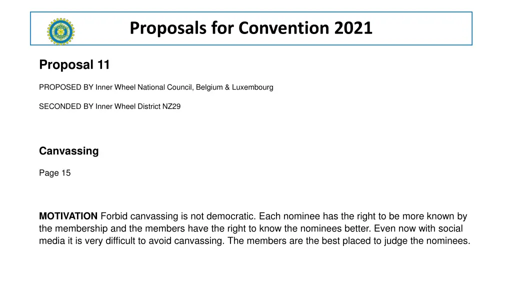 proposals for convention 2021 10